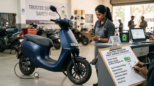 Electric Scooter First Service Checklist in India: What to Check Before You Visit the Service Center by Aarav Menon on AllBlogs Electric Scooter First Service Checklist in India: What to Check Before You Visit the Service Center by Aarav Menon on AllBlogs