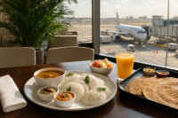 Indian Airport Lounge Food Before Long Flights