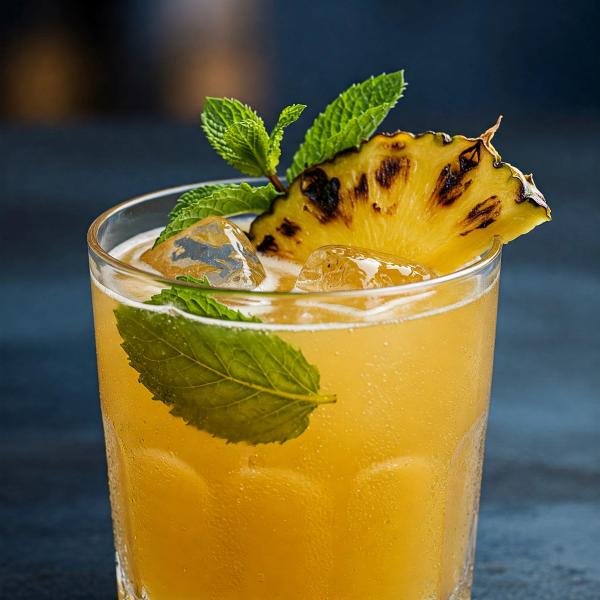 Activated Charcoal & Burnt Pineapple Mojito | Unique Cocktail Recipe