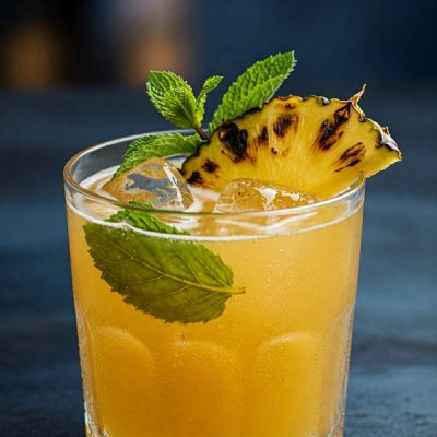 Activated Charcoal & Burnt Pineapple Mojito | Unique Cocktail Recipe