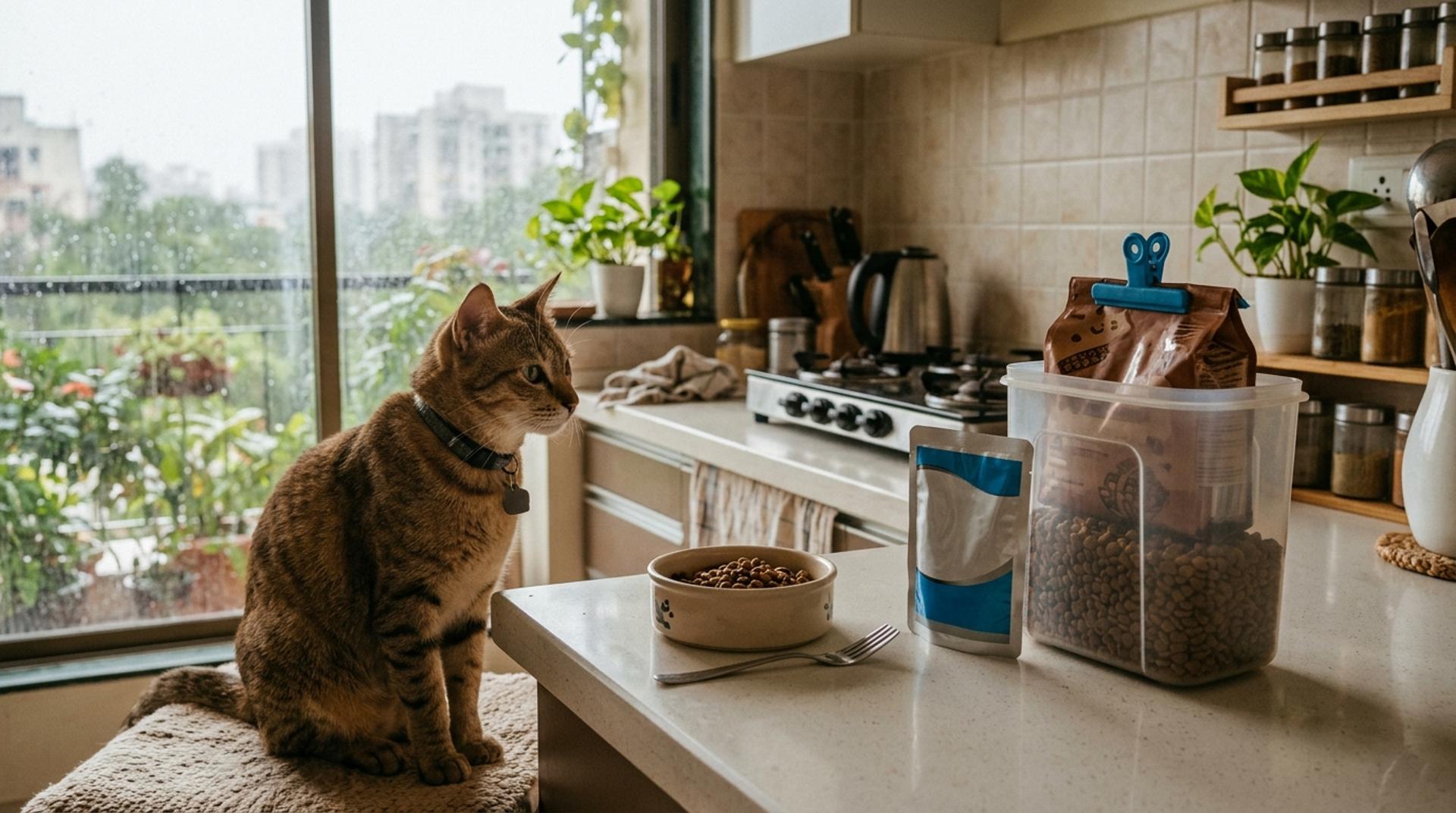 Cat Food Storage in Indian Monsoon: Wet Food, Kibble and Safety Checks by Leena Thomas
