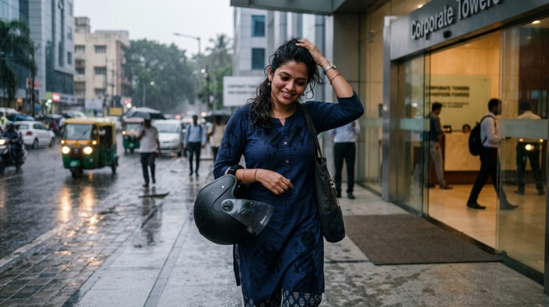 Helmet Hair in Humid Weather: How to Keep Your Scalp Fresh After Indian Monsoon Commutes by Kavya Rao on AllBlogs Helmet Hair in Humid Weather: How to Keep Your Scalp Fresh After Indian Monsoon Commutes by Kavya Rao on AllBlogs