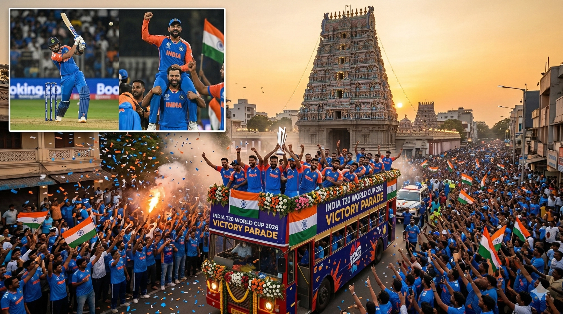 India T20 World Cup 2026 Victory: Parade, Temple & Highlights by Hetvi Patel India T20 World Cup 2026 Victory: Parade, Temple & Highlights by Hetvi Patel