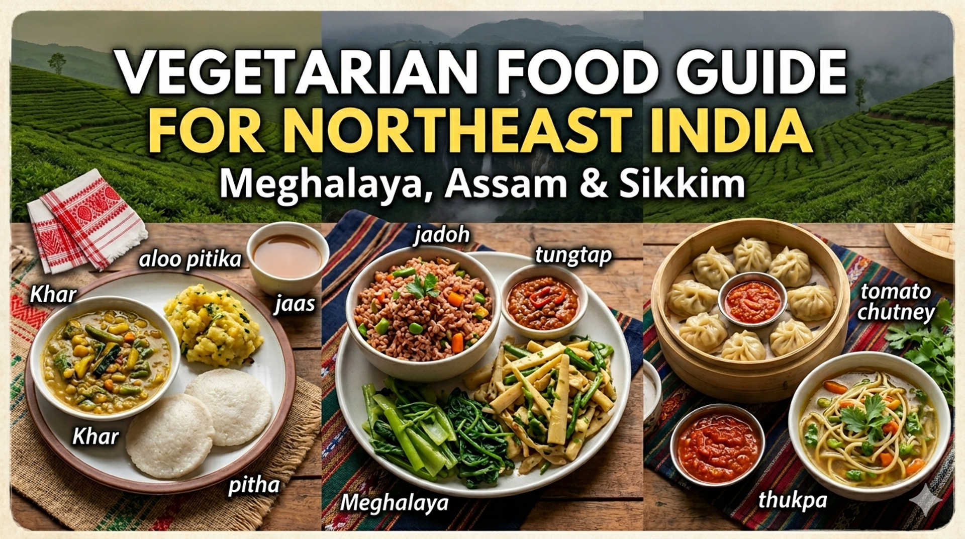 Vegetarian Food Guide for Northeast India: Meghalaya, Assam & Sikkim by Sage Wanderlust