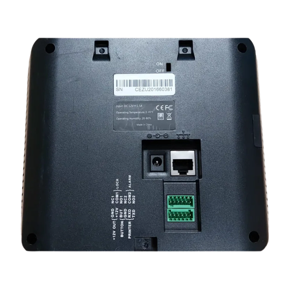 ZKTeco MB360ID, vista 2