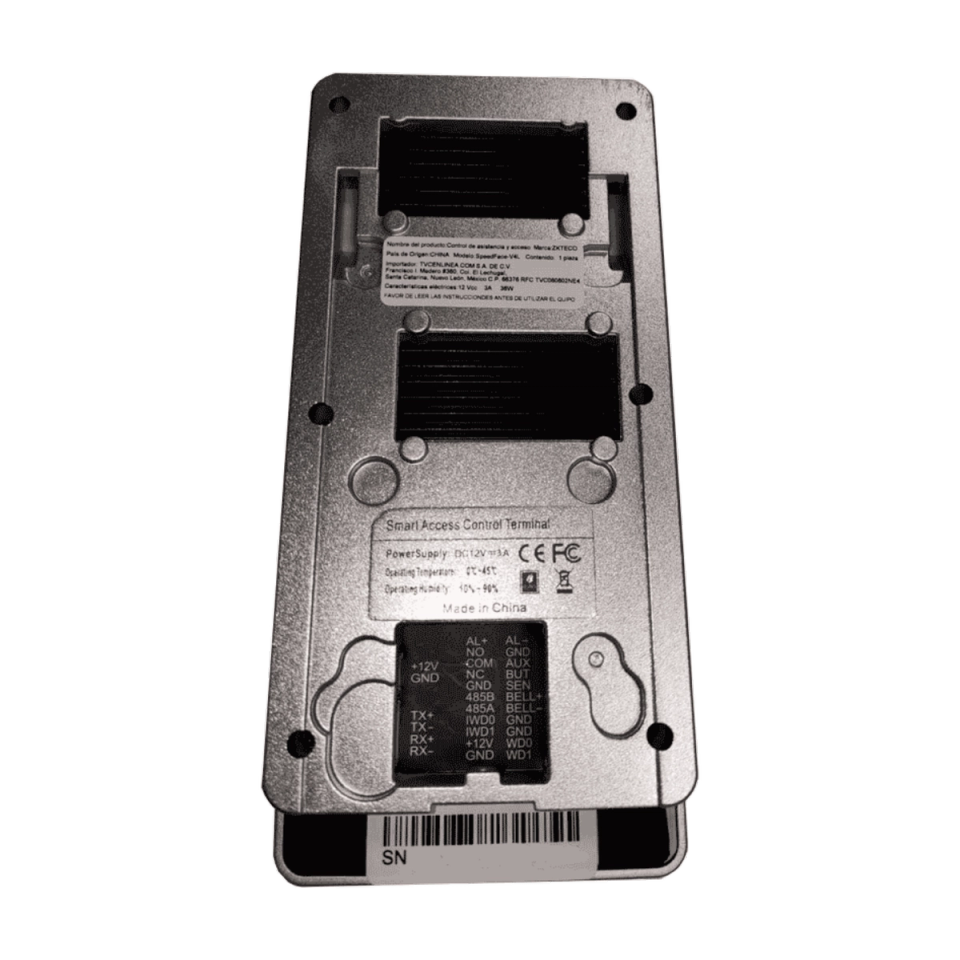 ZKTeco SpeedFace V4L AC, vista 4