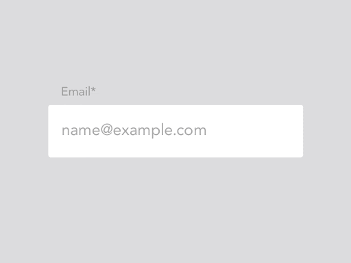 Inline validation for email address. Image by Paul Macgregor