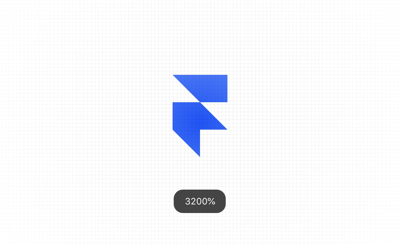 Framer allows zooming up to 3200%