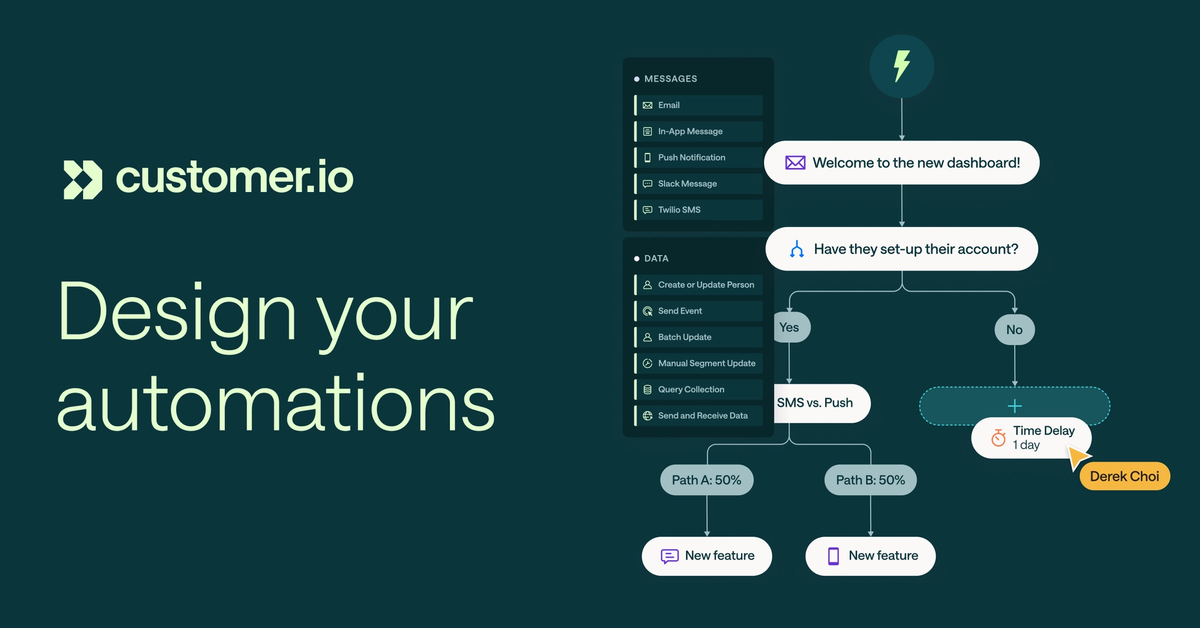 Visual Workflow Builder | customer.io
