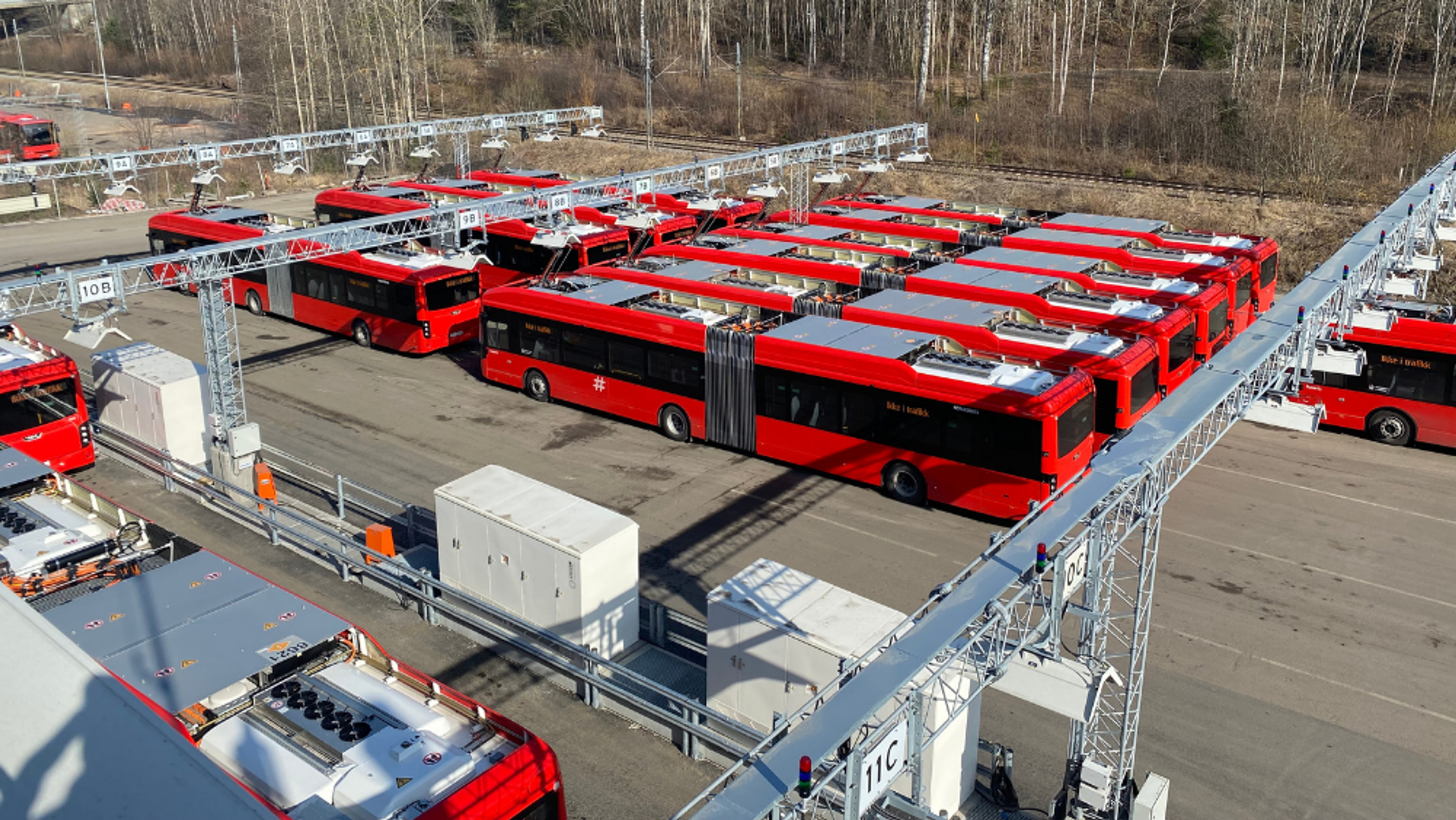 Vy Buss ladeinfrastruktur for elbusser