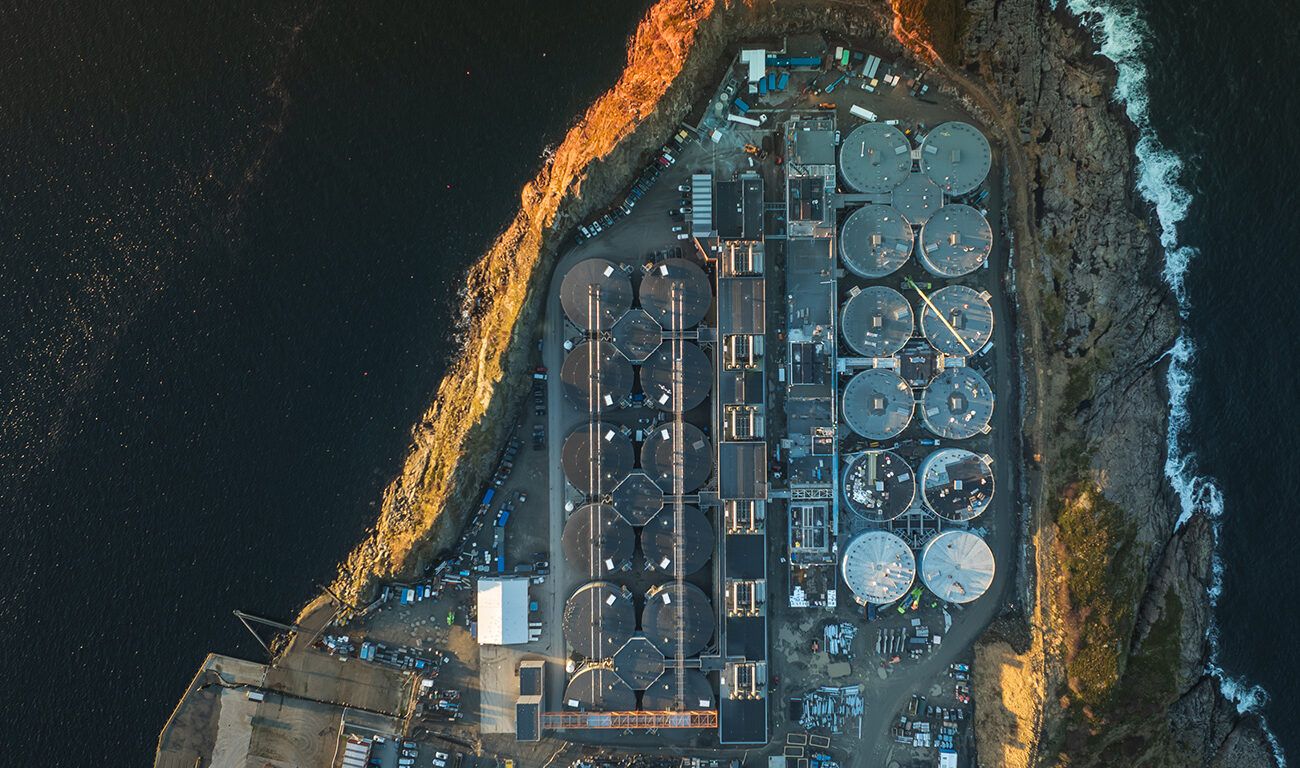 Salmon Evolution facility at Indre Harøy
