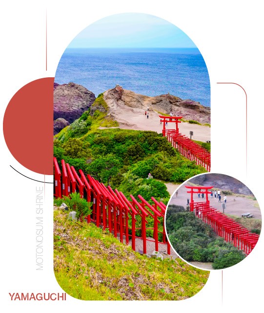 Motonosumi Shrine — 123 cánh cổng torii hướng ra biển