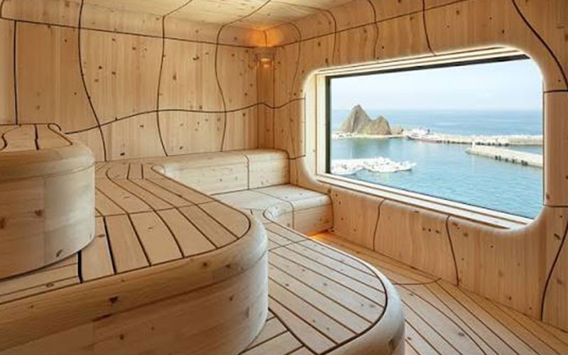 Xông hơi với view hết nước chấm tại khách sạn cực phẩm
