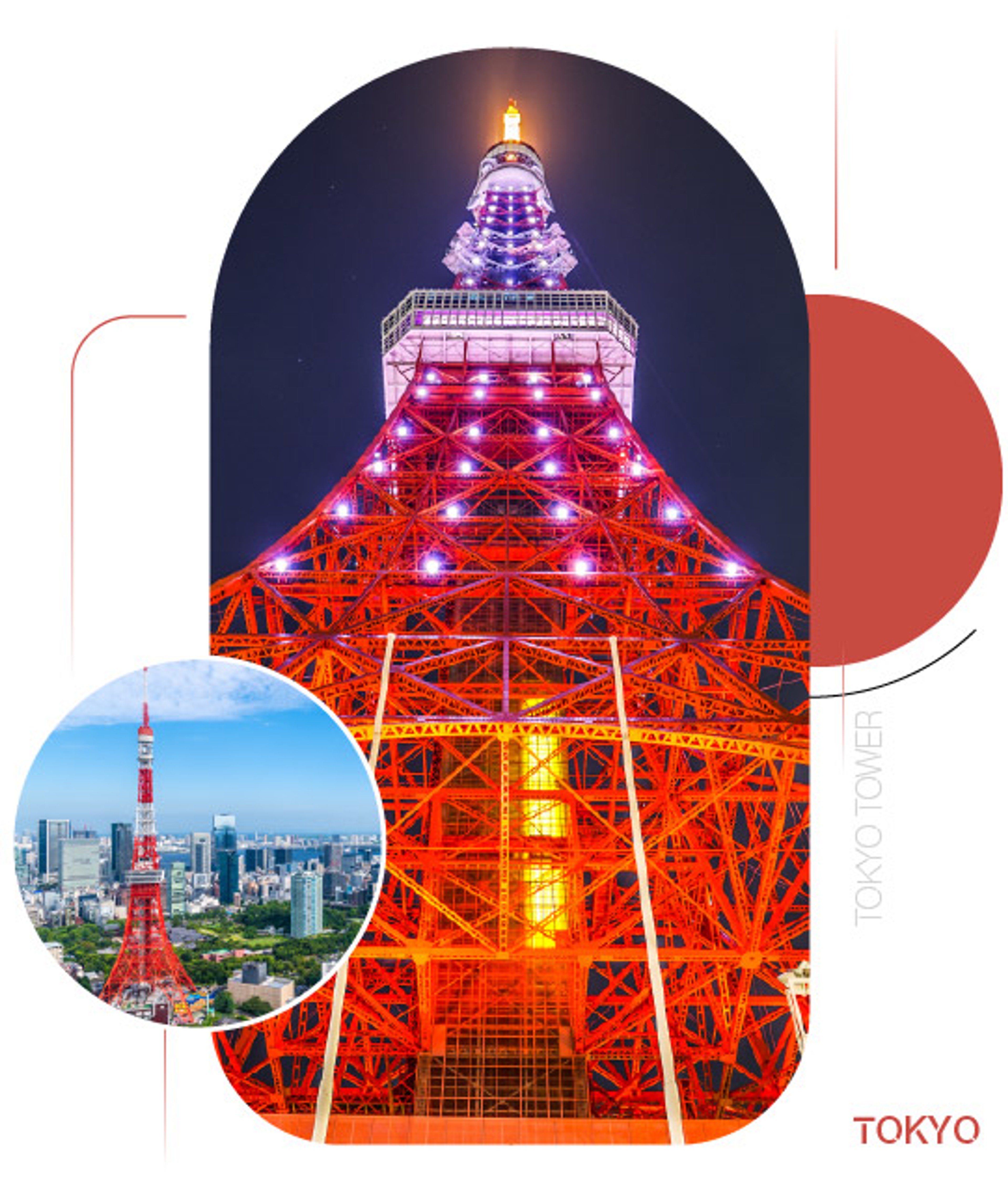 Tokyo Tower — Sắc đỏ giữa lòng Tokyo