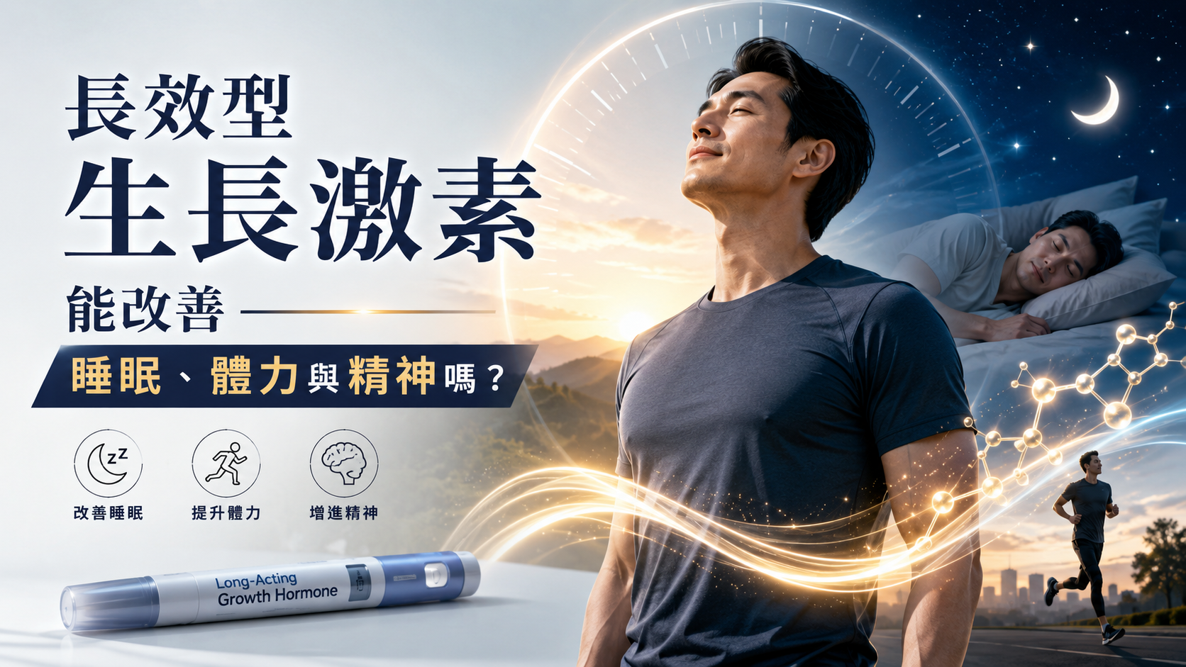 長效型生長激素能改善睡眠、體力與精神嗎？