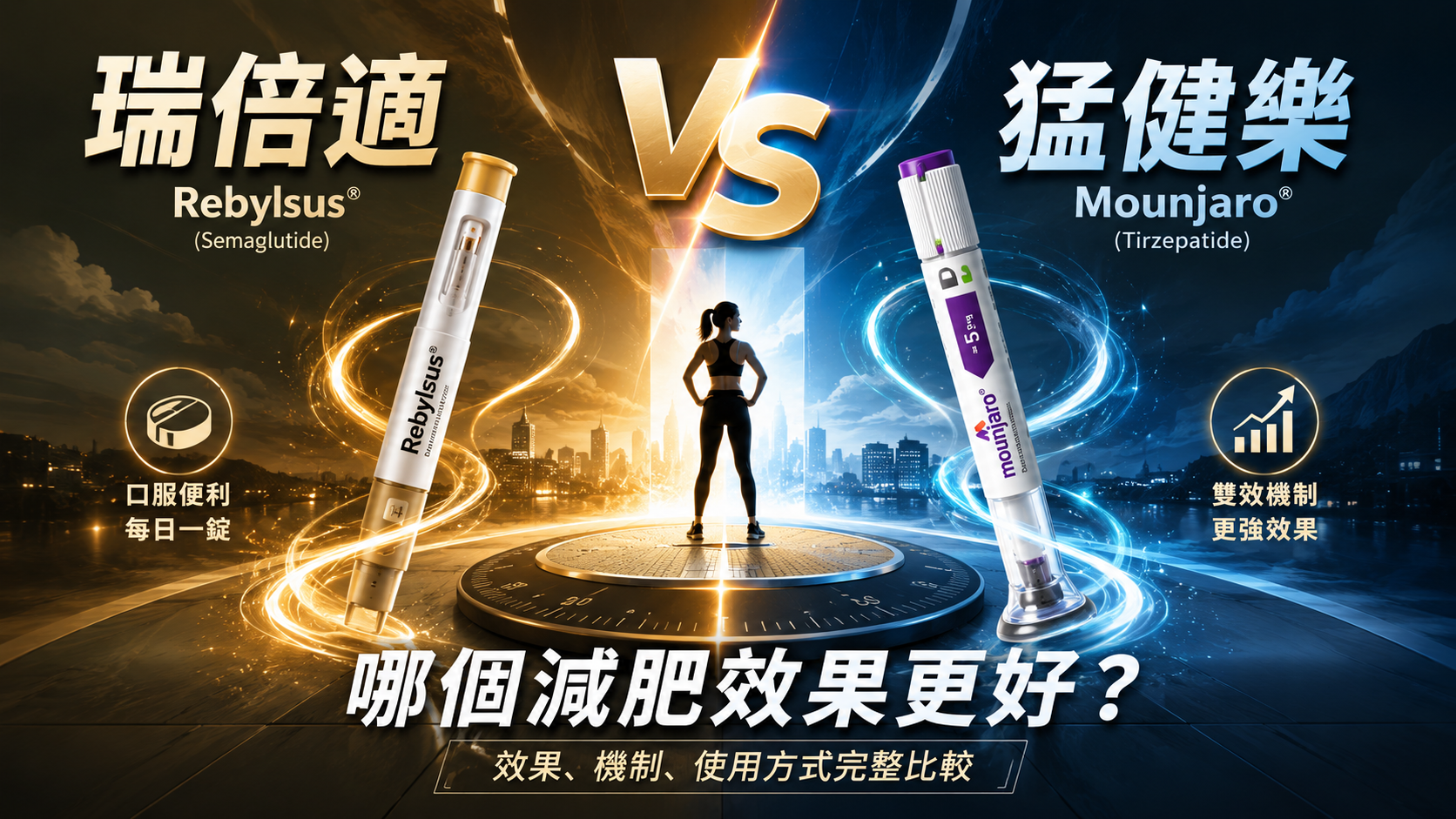 瑞倍適 vs 猛健樂 Mounjaro：哪個減肥效果更好？