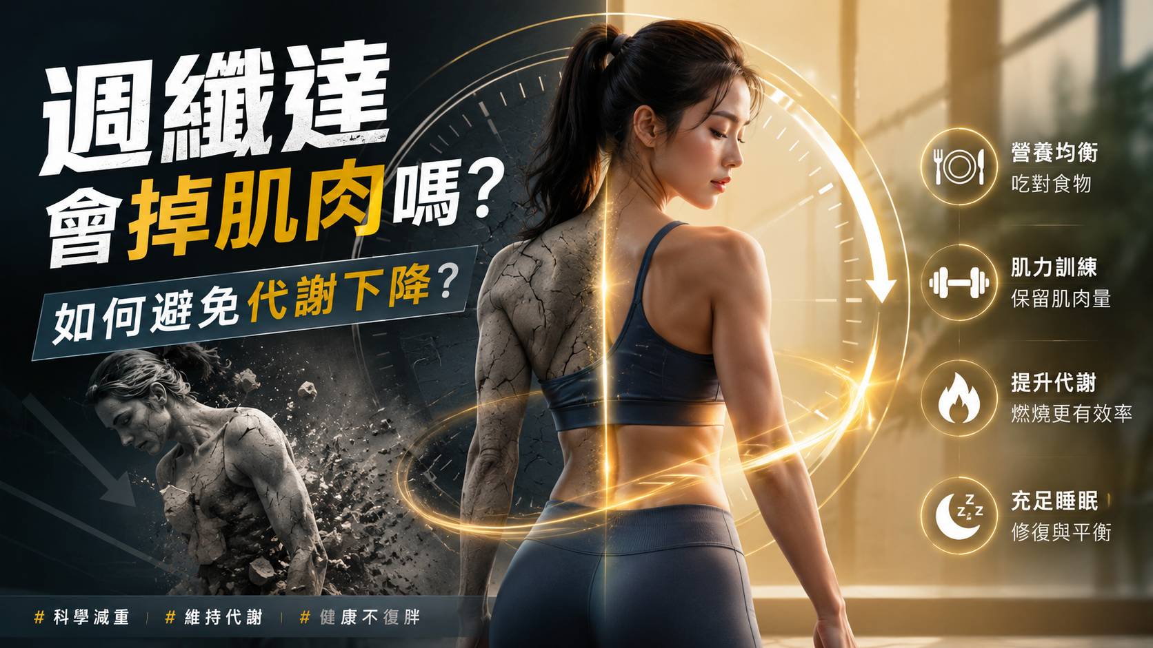 週纖達會掉肌肉嗎？如何避免代謝下降？