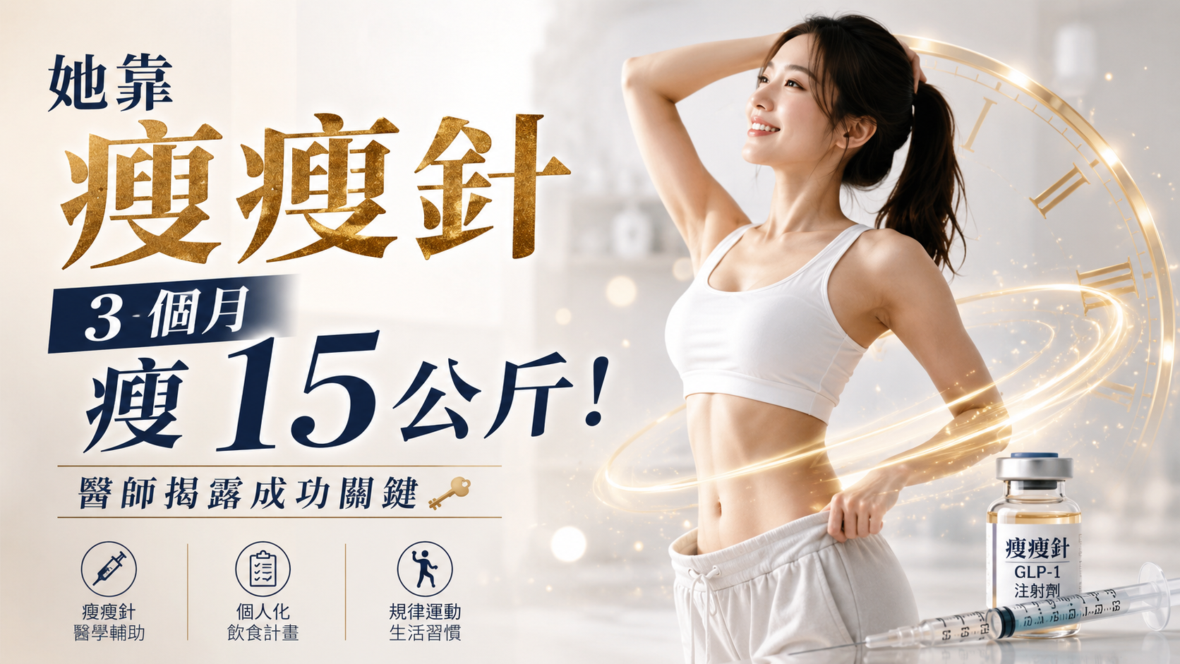 她靠瘦瘦針 3 個月瘦 15 公斤！醫師揭露成功關鍵