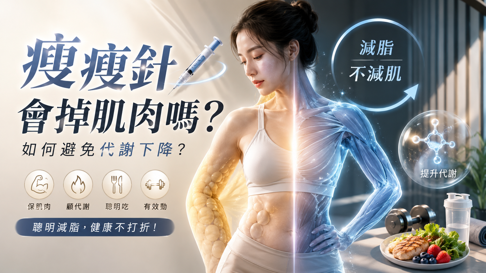 瘦瘦針會掉肌肉嗎？如何避免代謝下降？