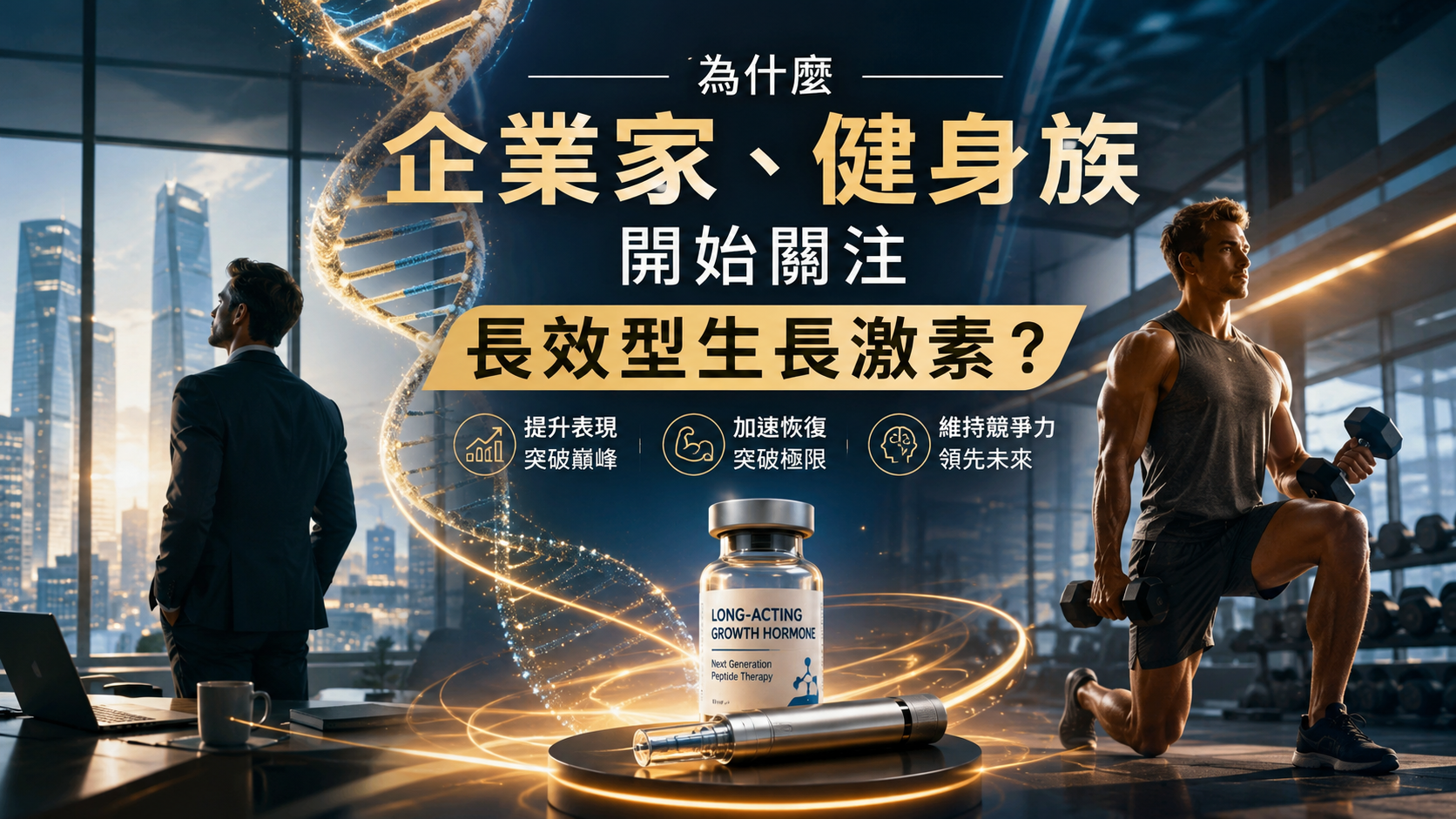 為什麼企業家、健身族開始關注長效型生長激素？