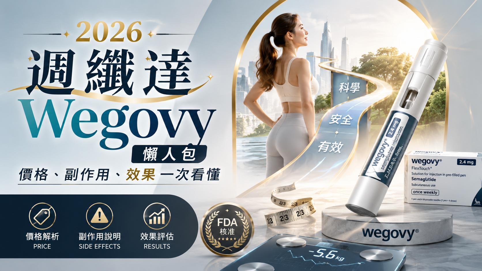 2026 週纖達 Wegovy 懶人包：價格、副作用、效果一次看懂
