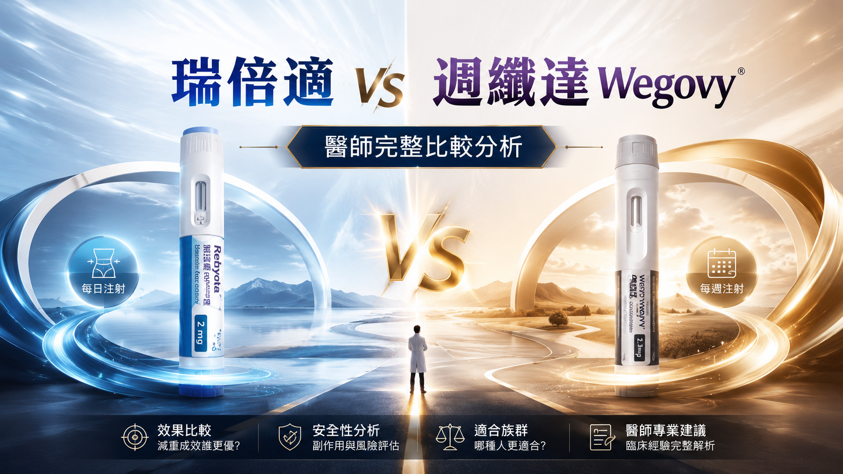 瑞倍適 vs 週纖達 Wegovy：醫師完整比較分析
