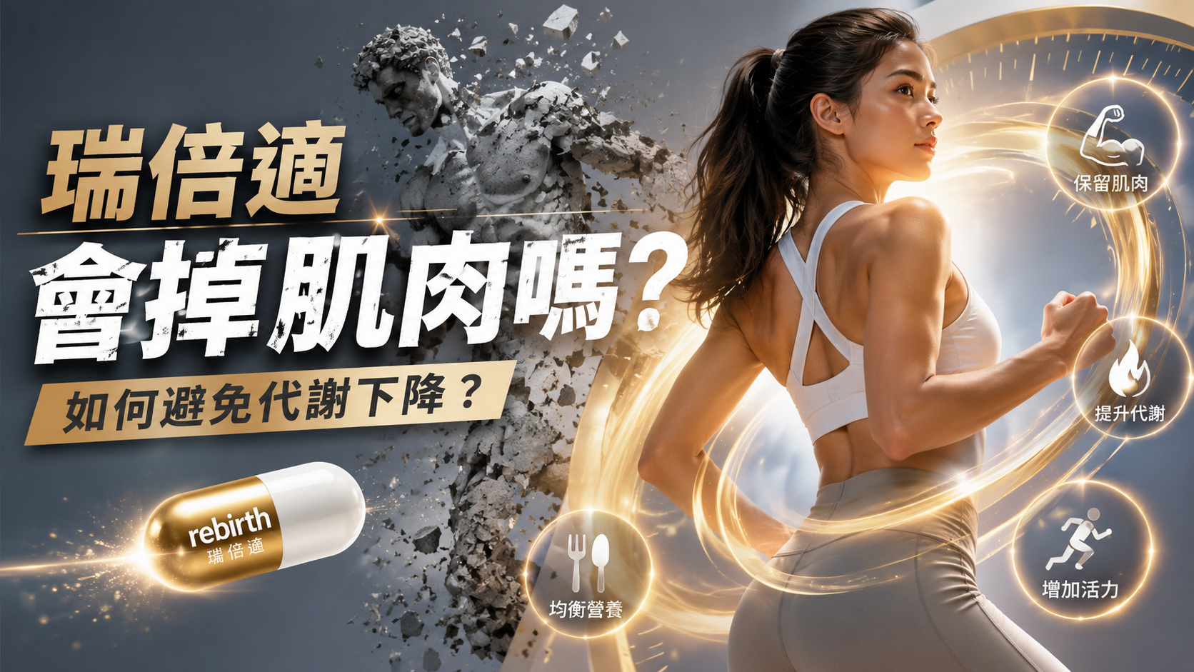 瑞倍適會掉肌肉嗎？如何避免代謝下降？