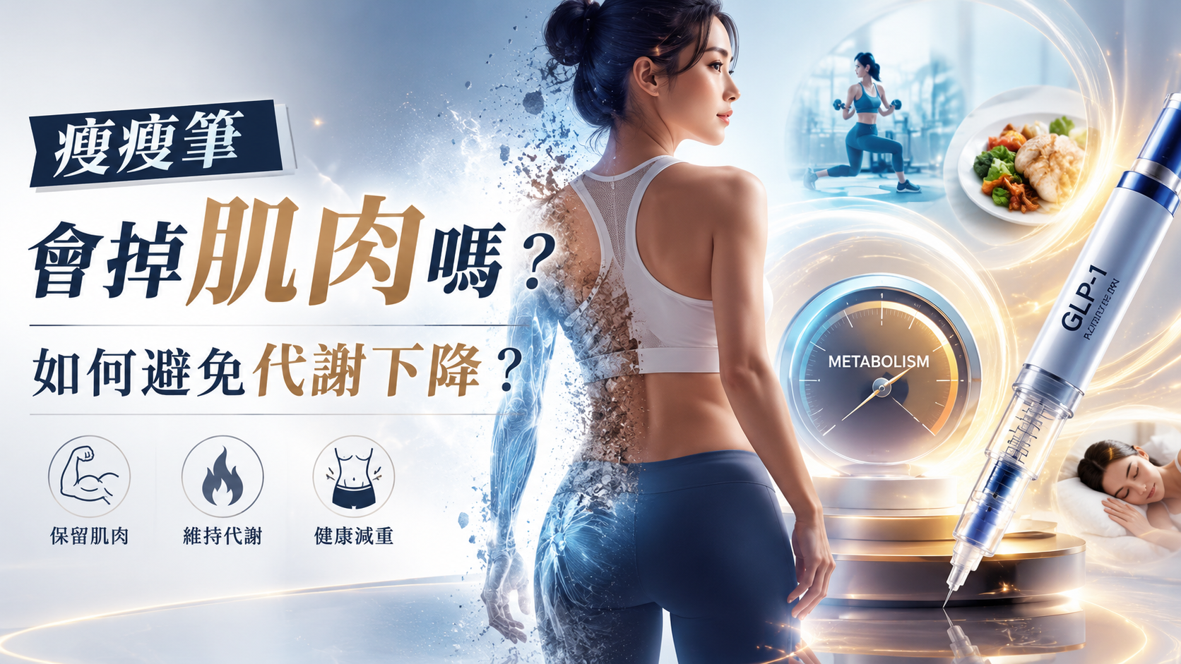 瘦瘦筆會掉肌肉嗎？如何避免代謝下降？