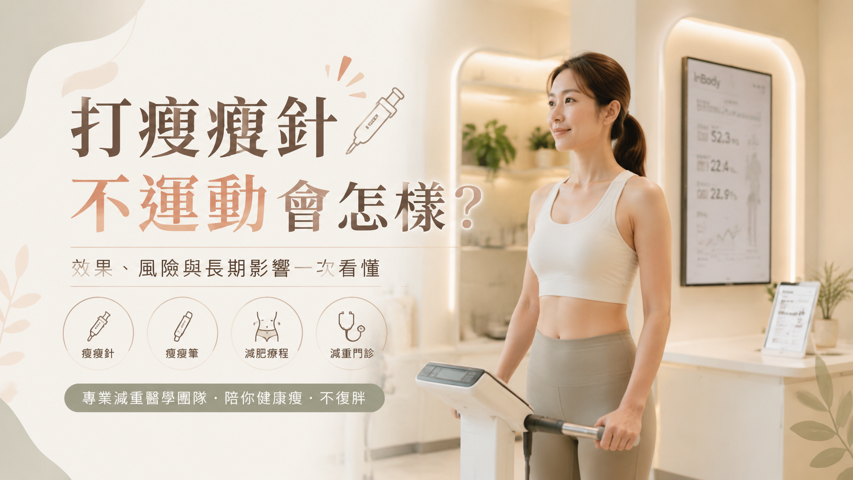 打瘦瘦針不運動會怎樣？