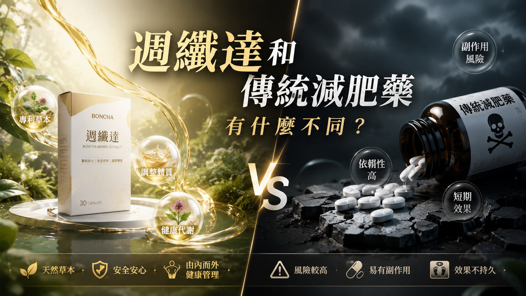 週纖達和傳統減肥藥有什麼不同？