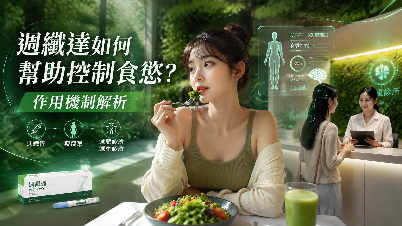 週纖達如何幫助控制食慾？作用機制解析