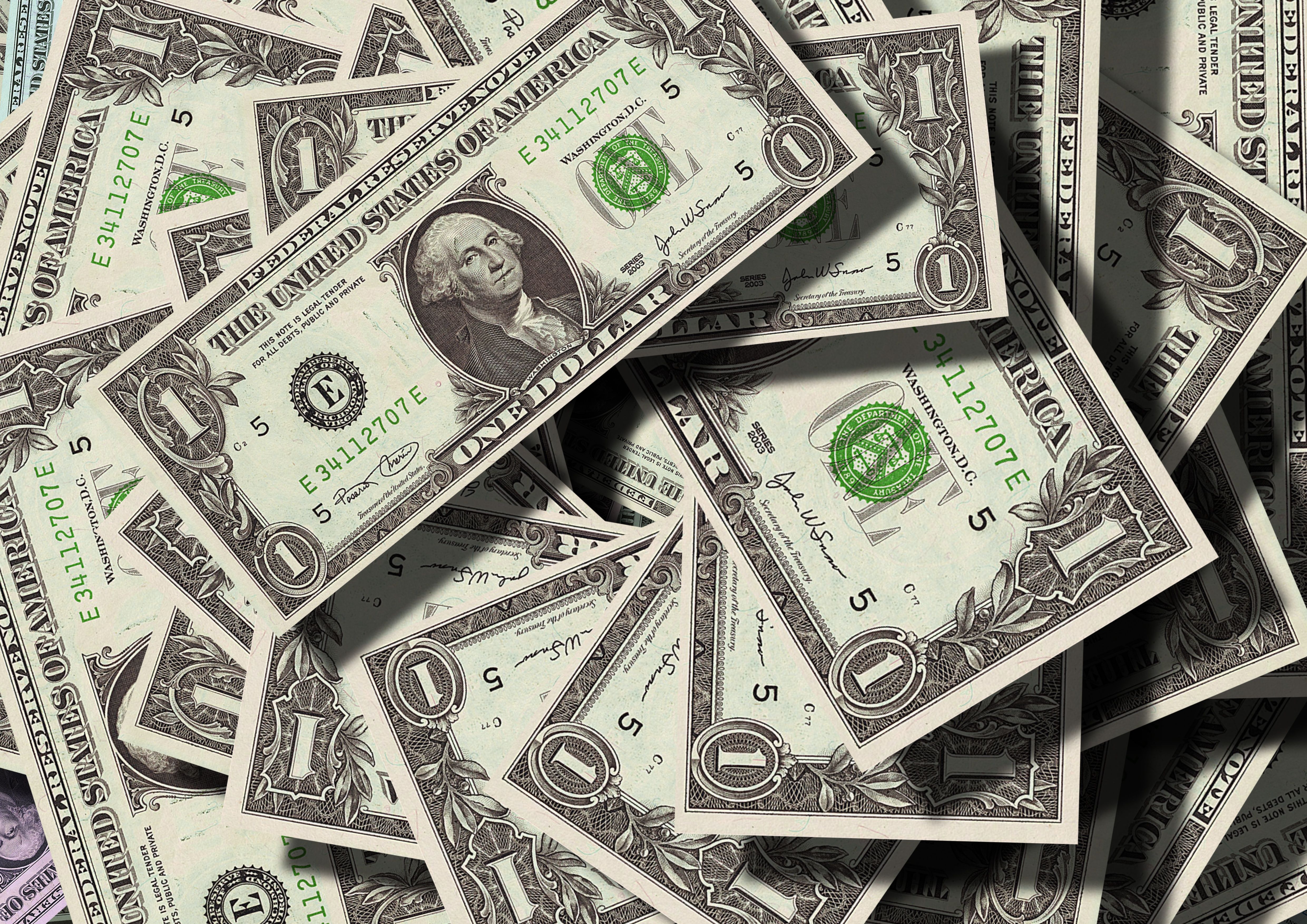 Dollar bills for bankroll management