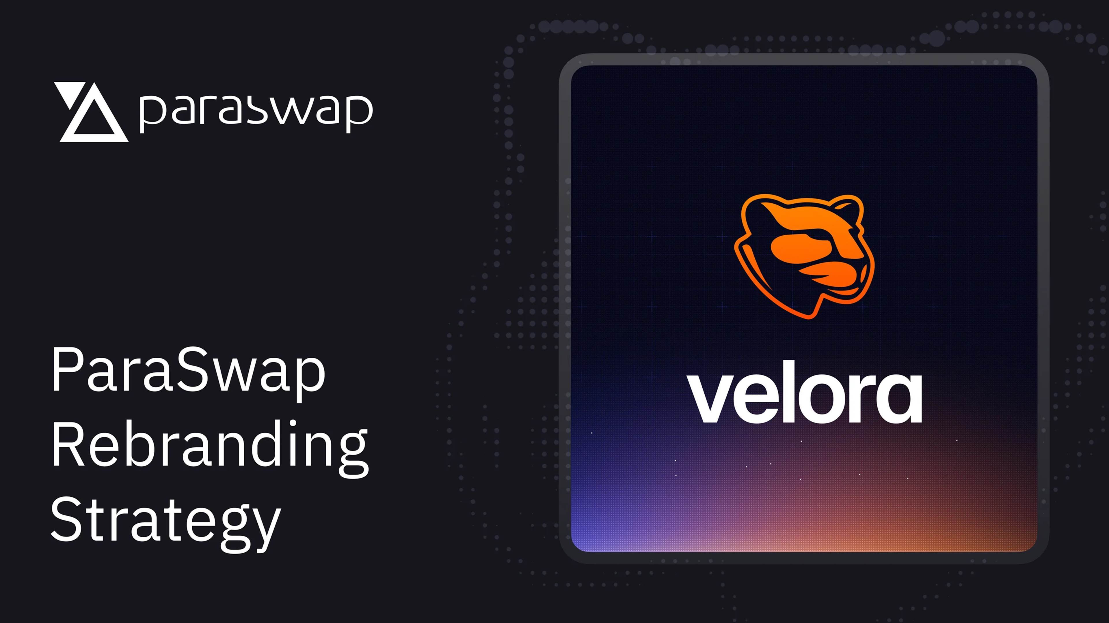 Rebranding ParaSwap into Velora
