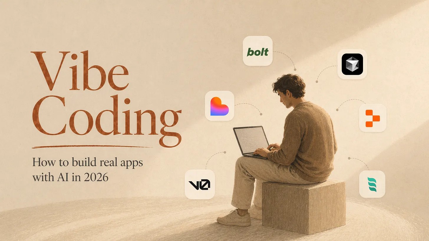 Cover image of the vibe coding article