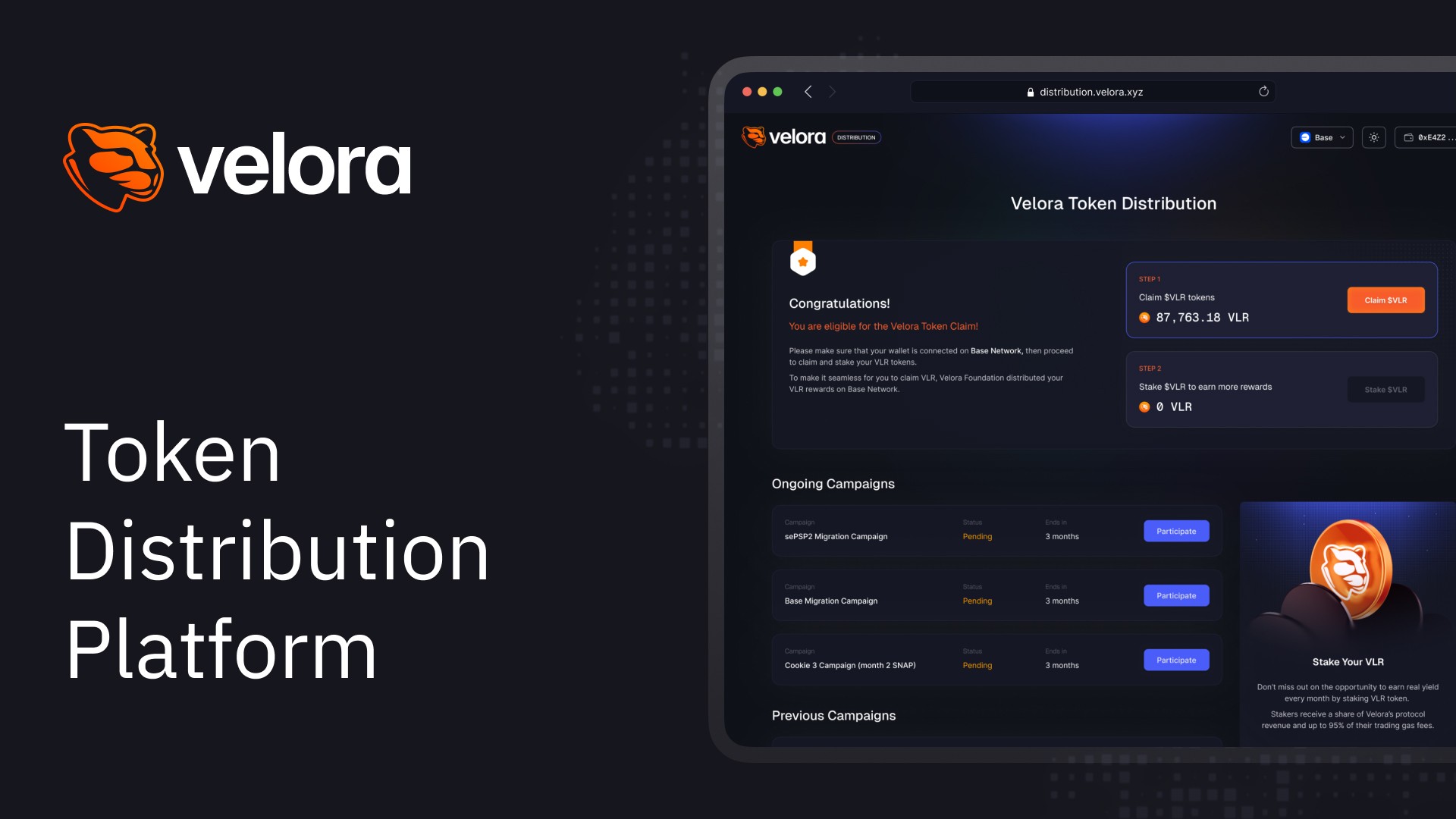 VLR distribution platform