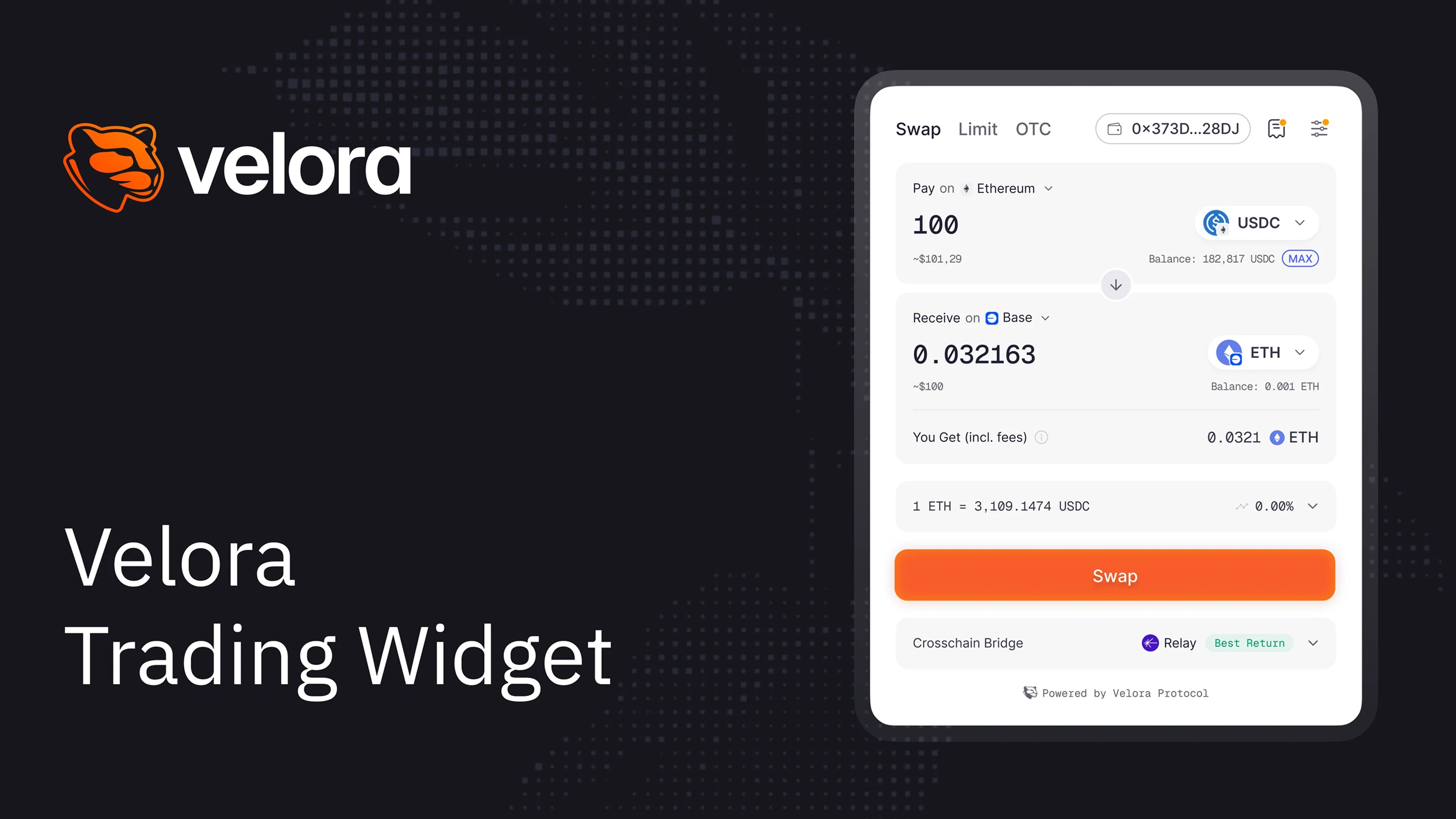 Designing Velora Trading Widget
