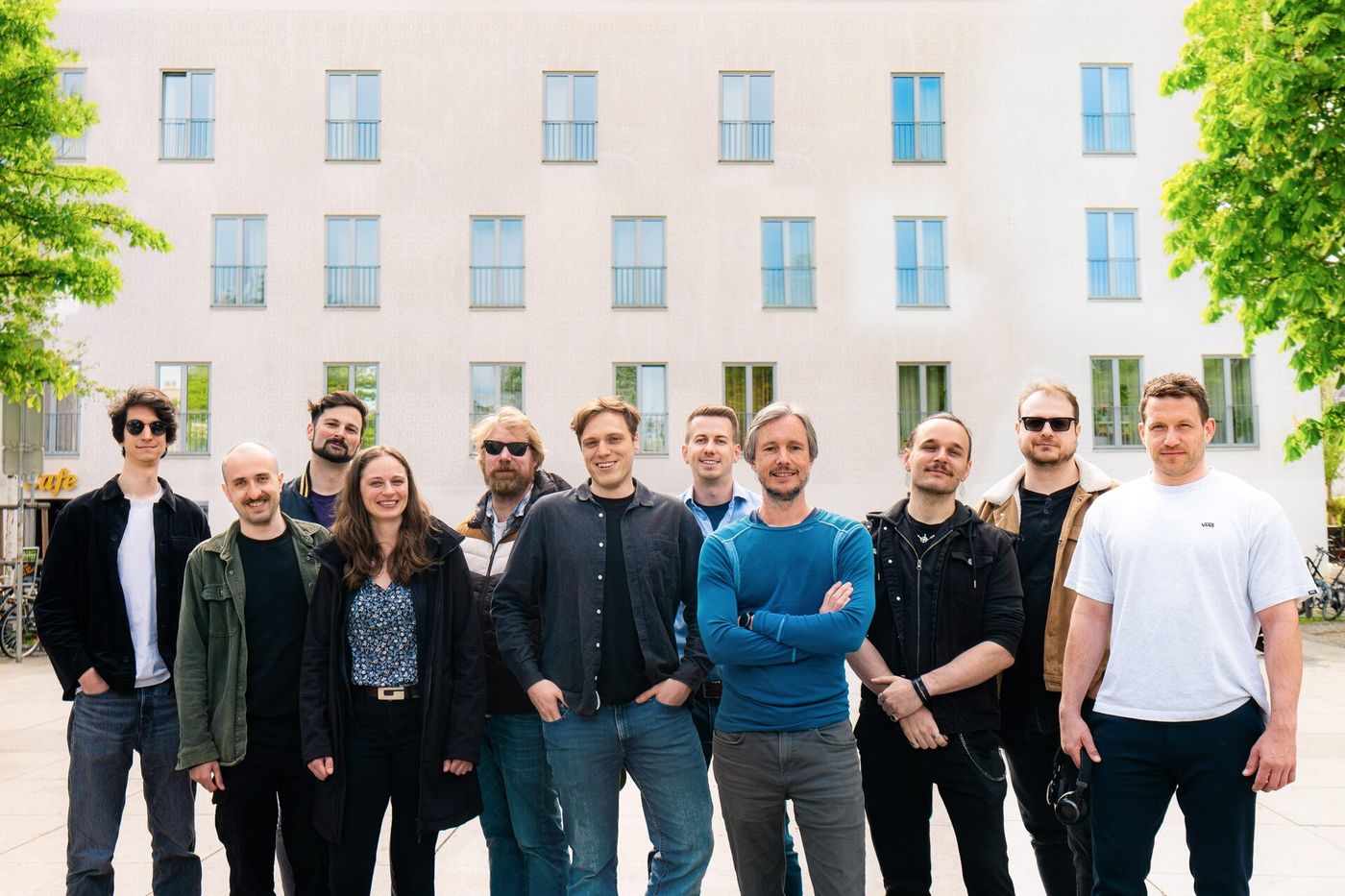Official Auphonic team photo showing the people behind the audio post-production service.