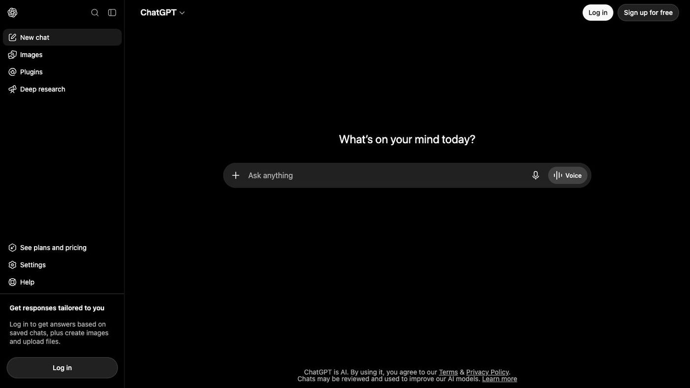 ChatGPT in a desktop browser.