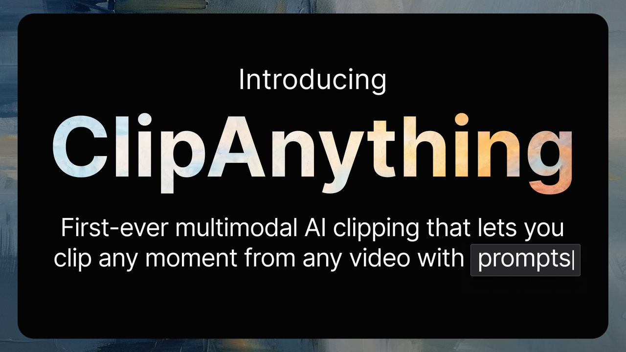 Official OpusClip ClipAnything thumbnail illustrating AI-assisted video clipping.