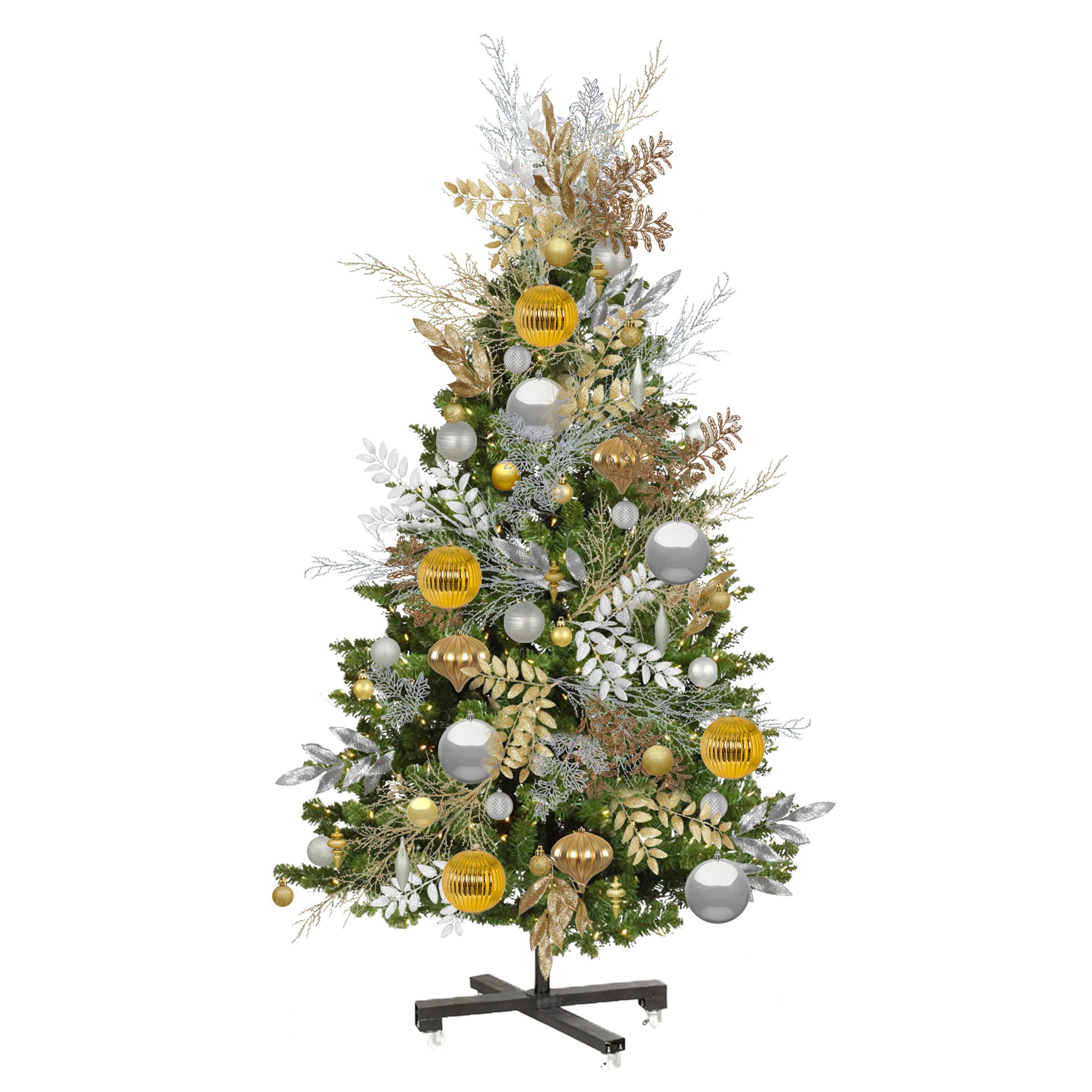Tinsel Treasures - A gold and silver Christmas tree