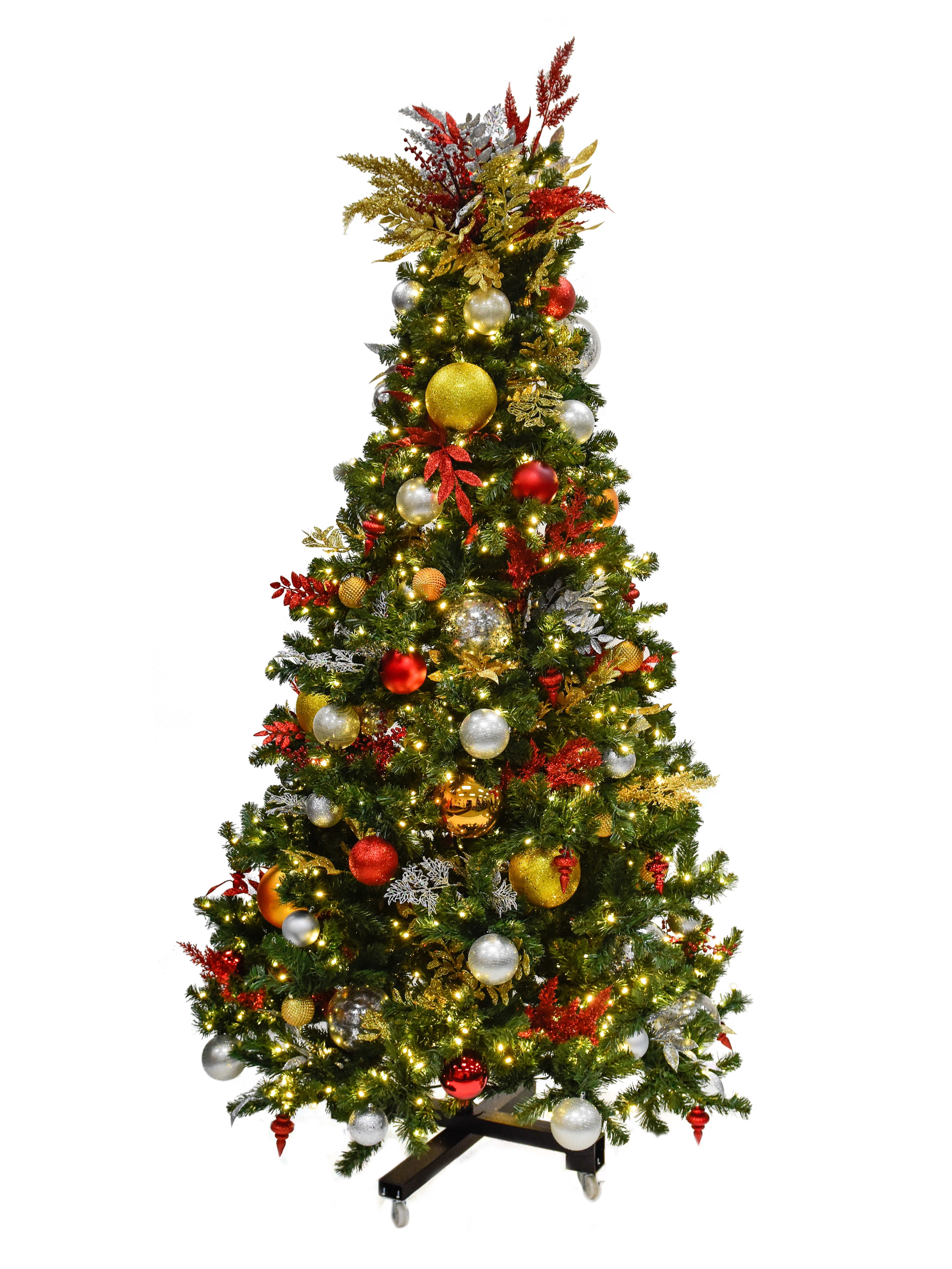 Predecorated Christmas greenery for home & business