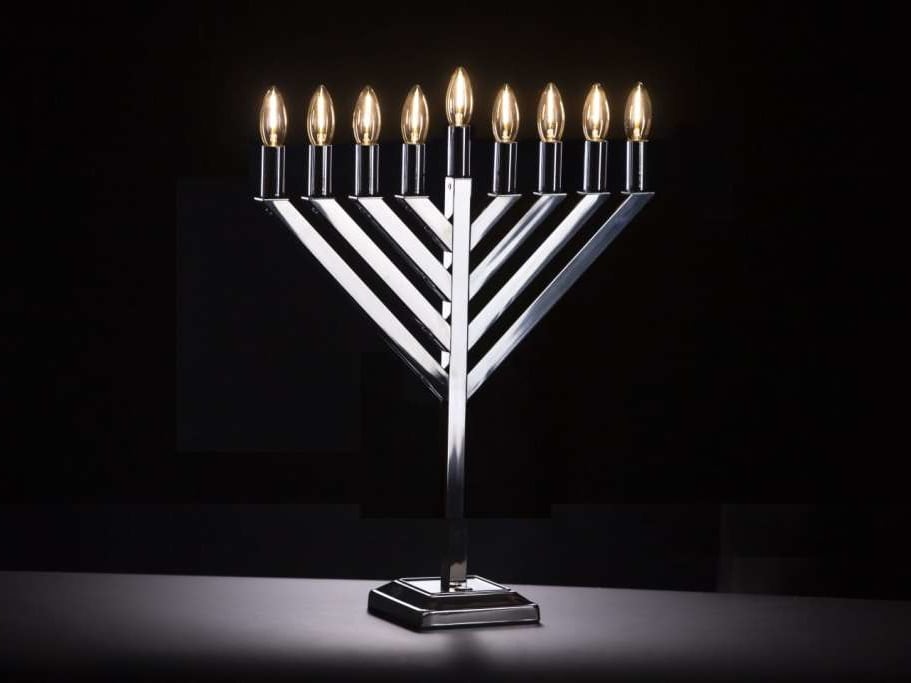 Chrome Desktop Menorah - Wide