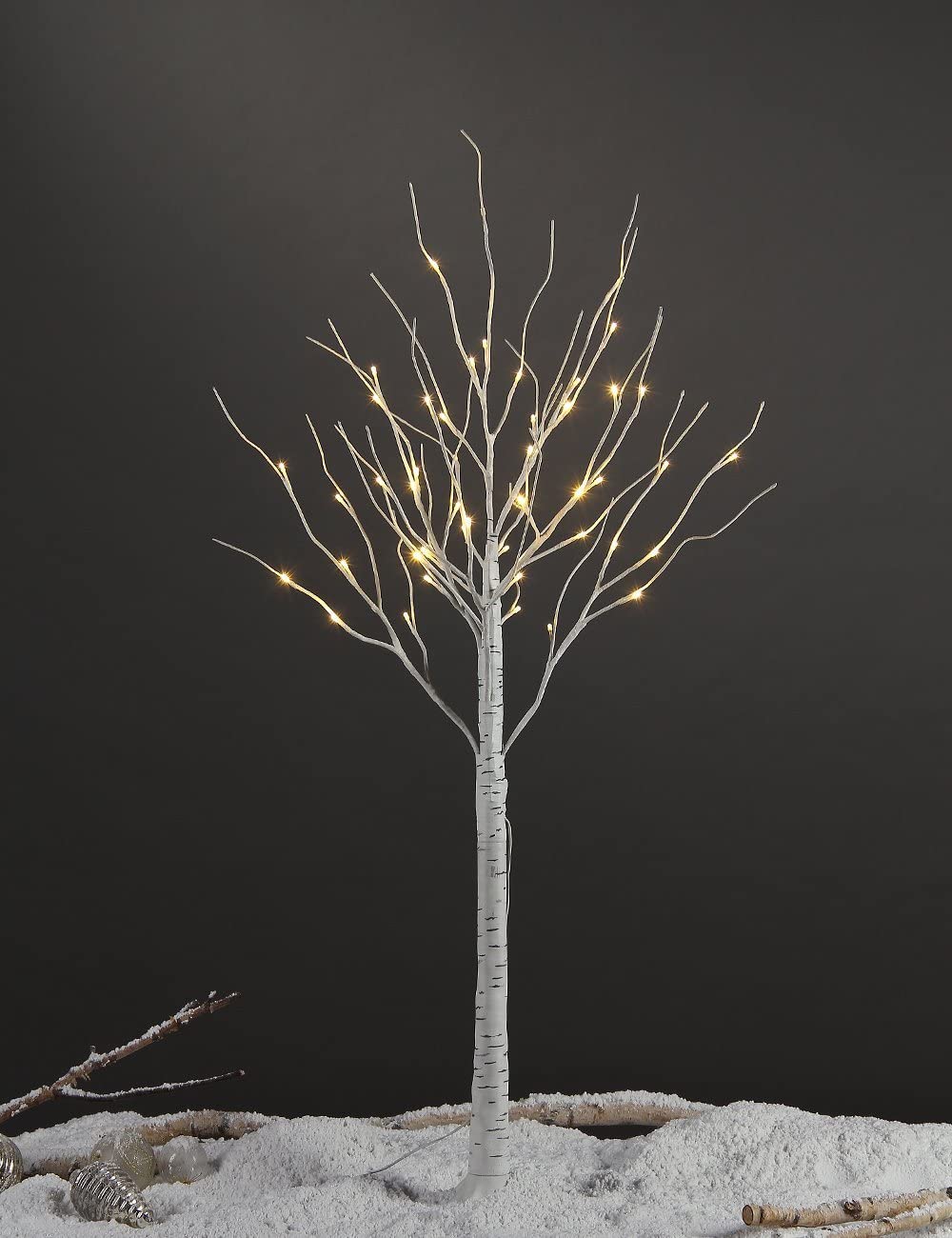 4' LED Birch Branch Tree 