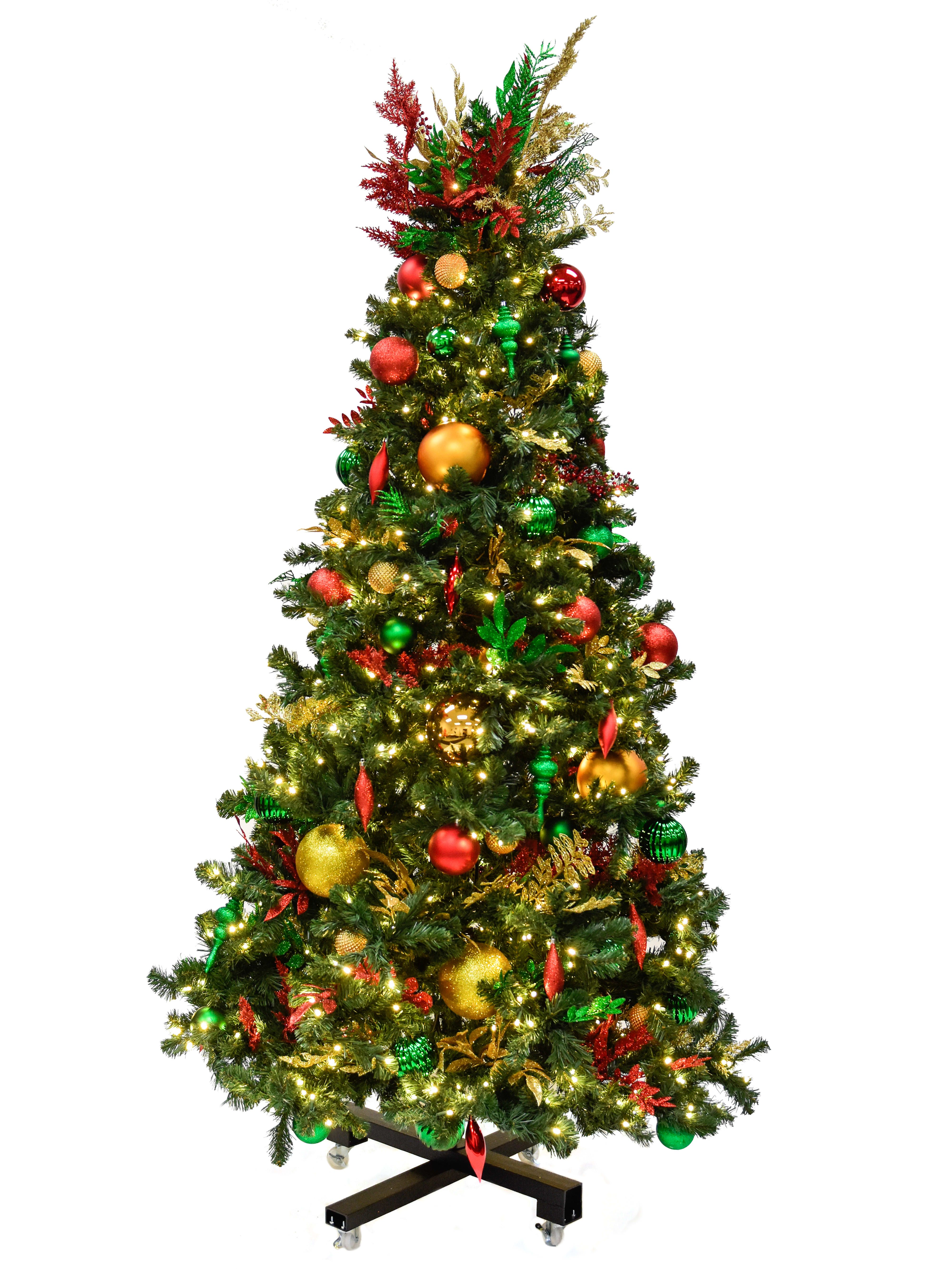 Predecorated Christmas greenery for home & business