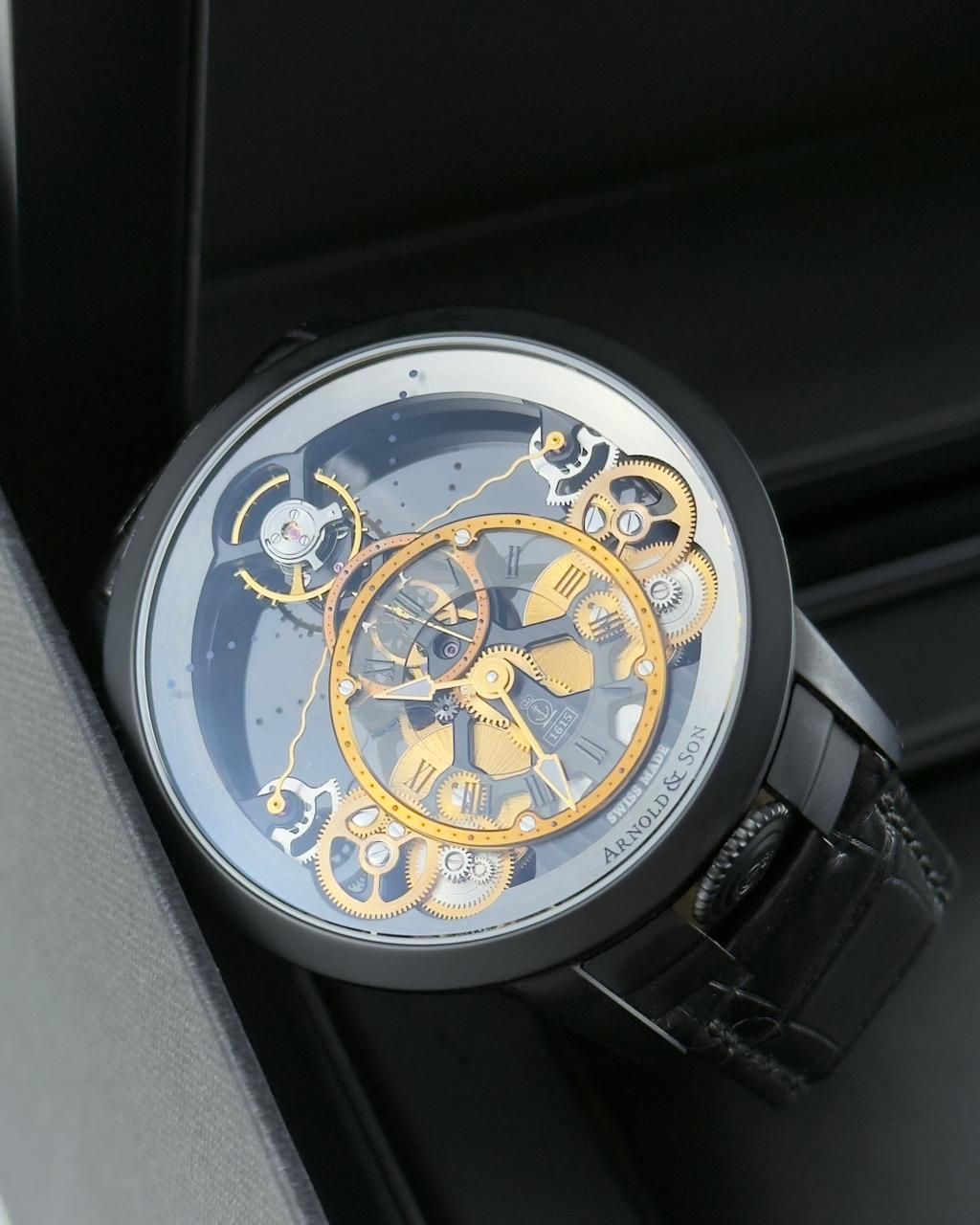 Arnold & Son Time Pyramid Black Limited Edition - 44.6MM - Ref : 1TPBS.R01A.C124B thumbnail 3