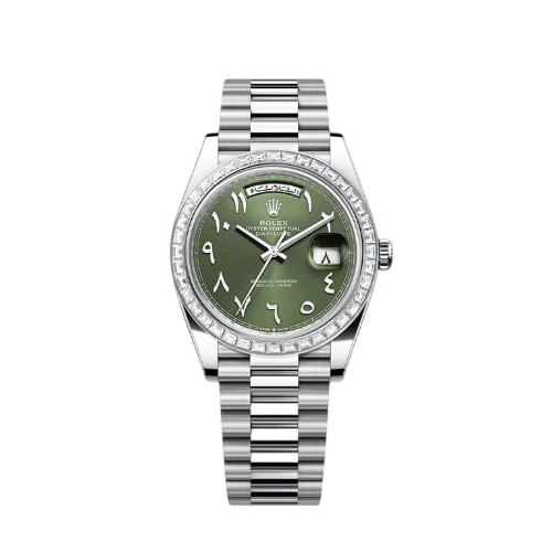 Rolex Oyster Perpetual Day-Date platinum - 40mm - Ref; 228396 TBR thumbnail 1