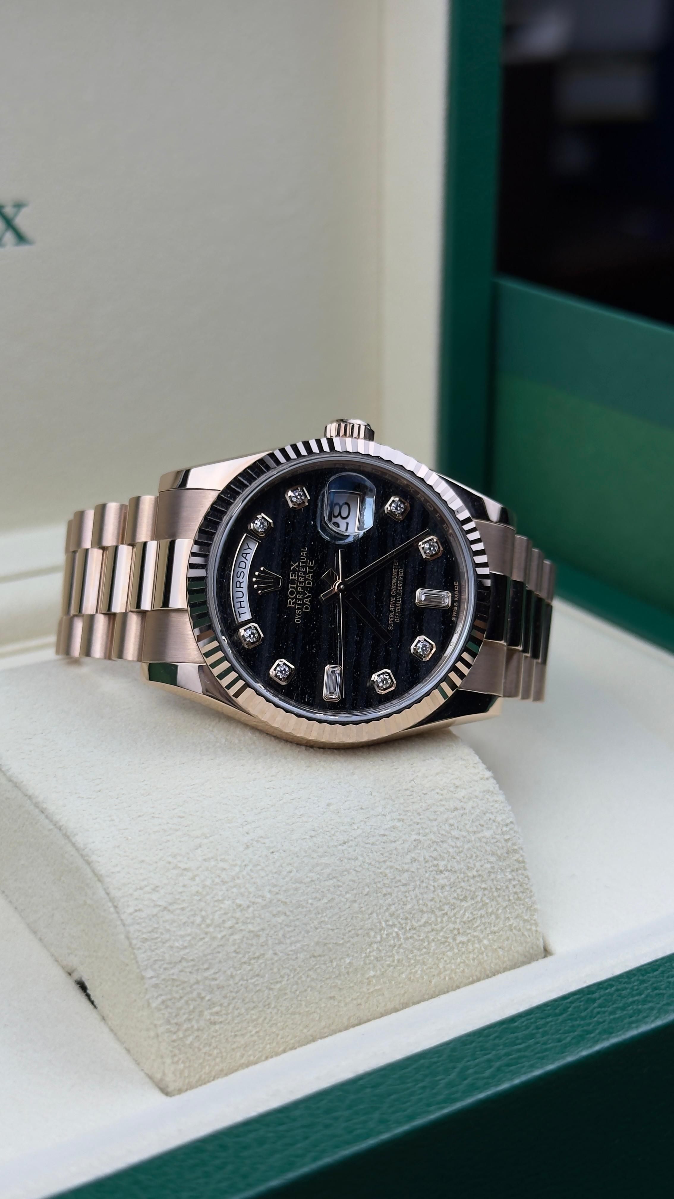 Rolex Day-Date Ferrite - 36mm - Ref; 118235 thumbnail 3