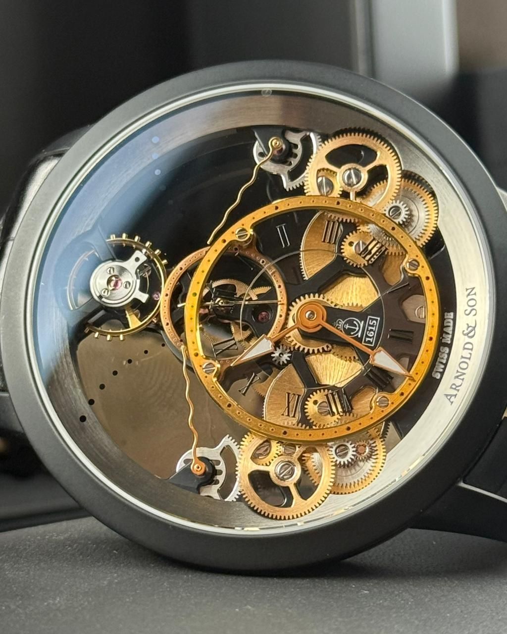 Arnold & Son Time Pyramid Black Limited Edition - 44.6MM - Ref : 1TPBS.R01A.C124B thumbnail 4