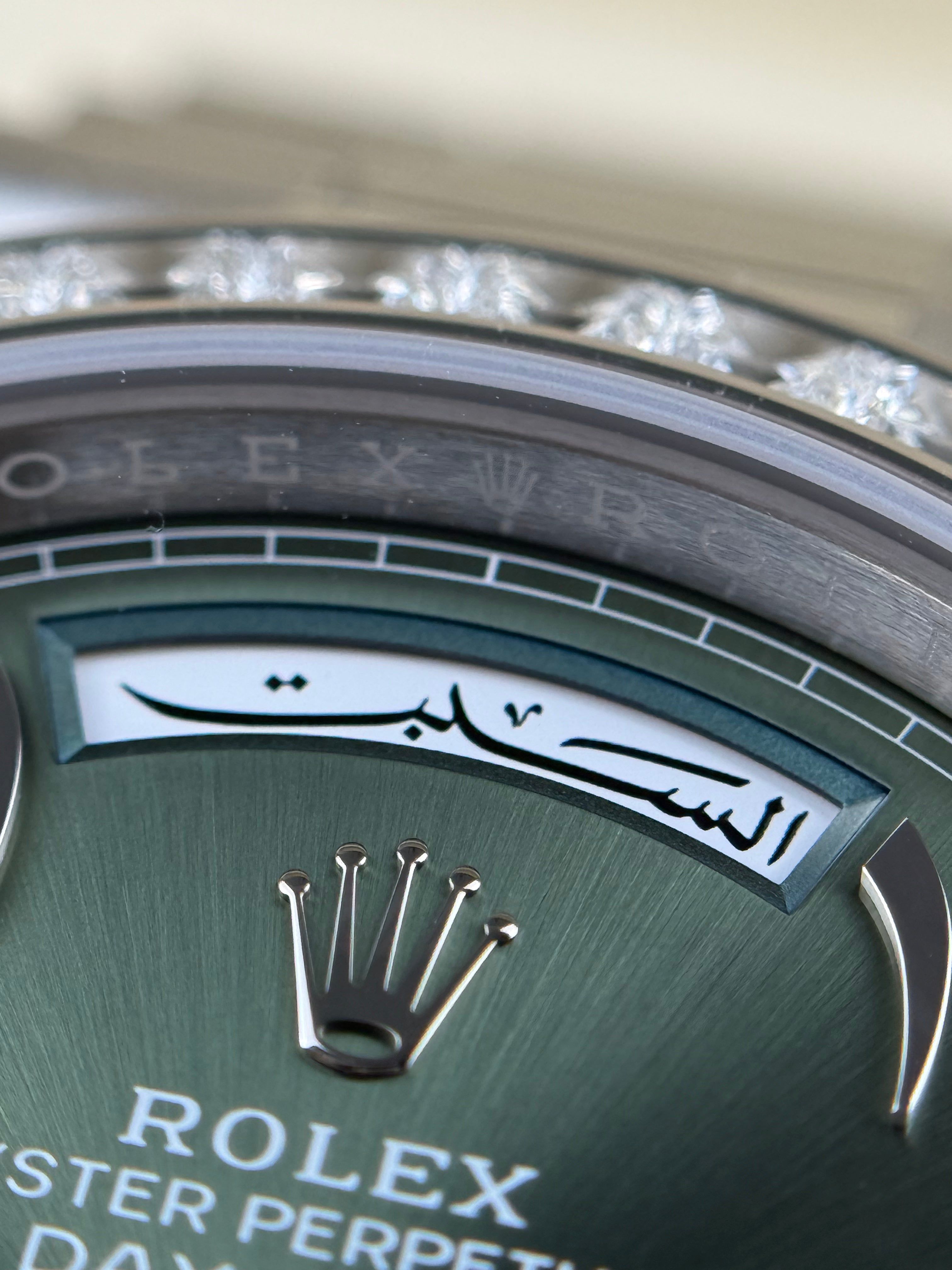 Rolex Oyster Perpetual Day-Date platinum - 40mm - Ref; 228396 TBR thumbnail 6