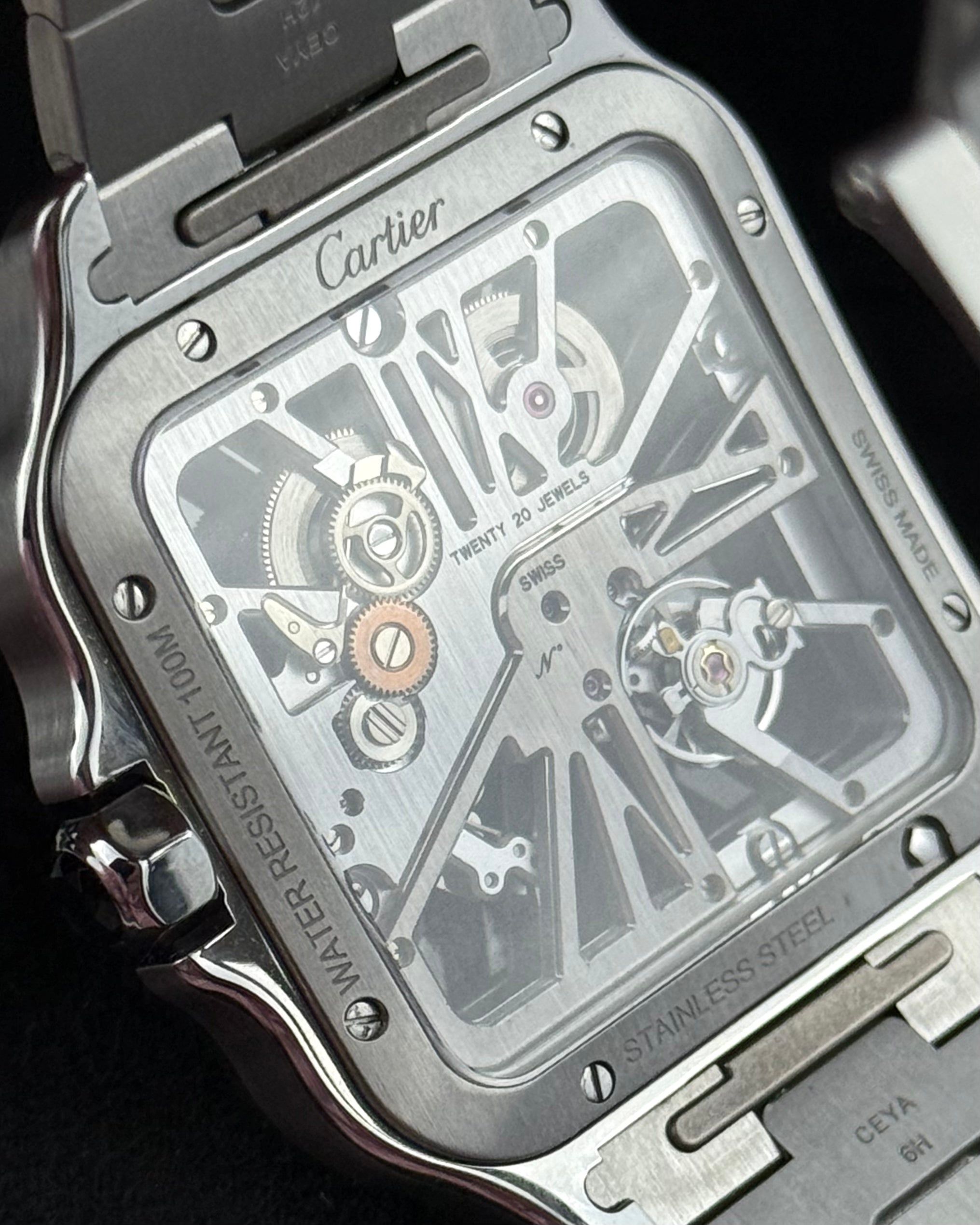 Cartier Santos de Cartier Skeleton - 39.8MM - Ref : WHSA0015 thumbnail 6
